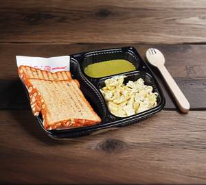 2 Egg Bhurji Fish Grilled Bread 2 Rice