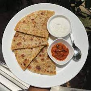 1 Paneer Paratha + Curd + Pickle