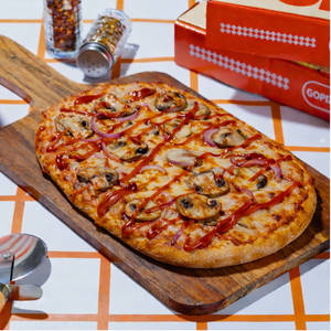 Korean JMT Creamy Mushroom Pizza.
