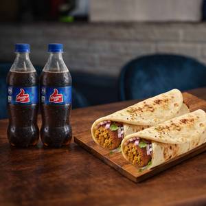2 Chicken Seekh Rolls+ 2 Thums Up [250 ml].