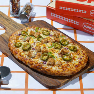 Chettinad Chicken Pizza.