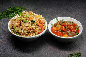 Chicken Noodles With Chilli Chicken Combo