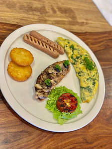 Stuffed Spinach Omelette