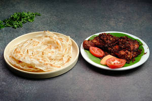 TCR Chicken Fry With 2 Parotta [2 pcs] And Gravy Combo