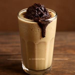 Cold coffee with crush