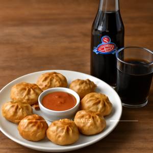 Fried Momos + Thums Up