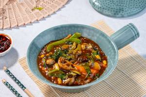 Lotus Stem Asparagus Pak Choy Seasonal Vegetable Chilli Basi