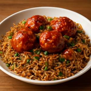 Egg Manchurian Fried Rice