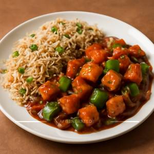 Paneer Chilly, Noodles/rice