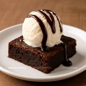 Brownie With Ice Cream