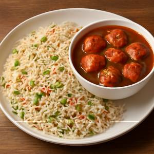 Fried Rice+ Cheese Chilli Gravy 
