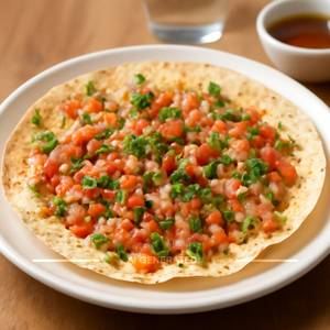 Roasted masala papad