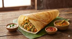 Upma + Masala Dosa