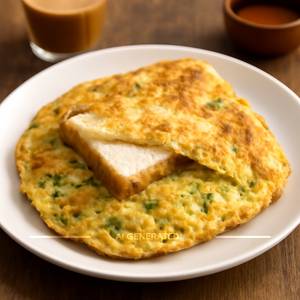 Bread omelette
