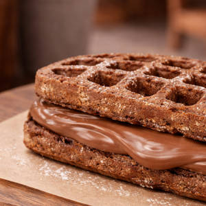 Milk Chocolava Waffle Sandwich