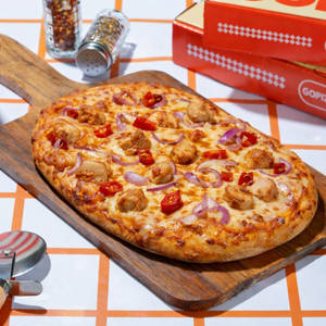 Pepper Chicken Pizza.