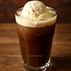 Cold Coffee With Vanilla Ice Cream