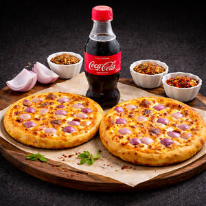 2 Onion Pizza Pie +Coke 250ml