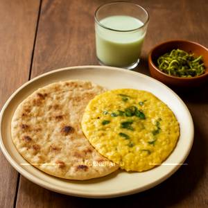 Pitha Bhakri Thecha