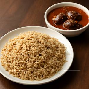 Bagara rice with vankaya masala curry