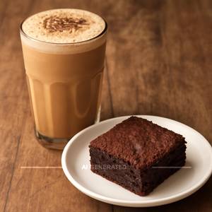 Cold Coffee With Brownie