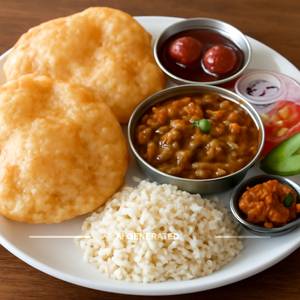 Punjabi Special Chole Bhature (2 Nos)