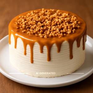 Eggless Butterscotch Cake