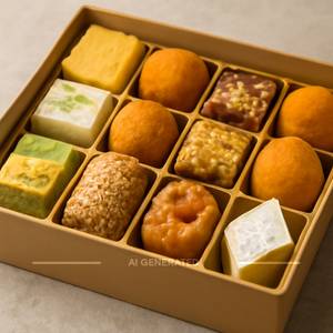 Desi Ghee Sweets Mix Box (1 Kg)