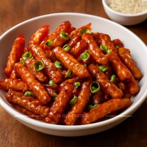 Honey chilli potato