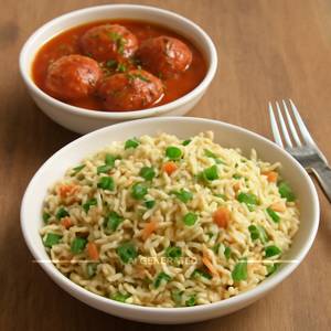 Fried Rice + Manchurian