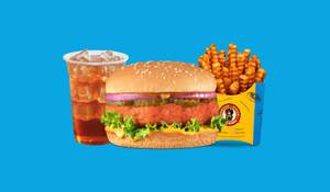 Chunky Paneer Pandey Burger Fruit Iced Tea Combo