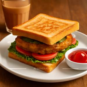 Aloo Tikki Sandwich