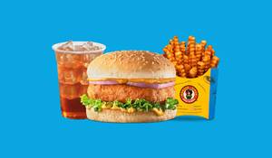 Paneer Pind-er Burger Fruit Iced Tea Combo