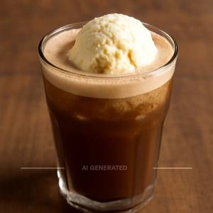 Cold Drink With Ice Cream