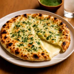 Cheese garlic naan