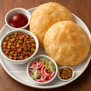 Punjabi Chola Bhatura ( 2 Nos )                                                                