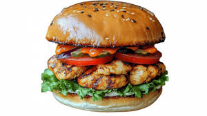 Chicken Tikka Burger