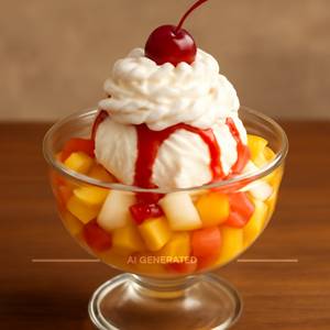Fruit Cocktail Sundae