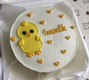 Baby Girl 1 Month Strawberry Bento Cake