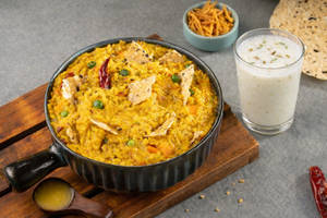 Rajasthani Dal Papad Khichdi + Buttermilk [300ml]