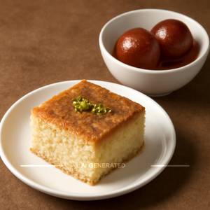 Milk Cake (200gram) With Gulab Jamun (250gram)                                                                                                  