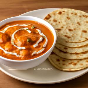 Butter Chicken Half With 6 Roties
