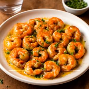 Butter garlic prawns