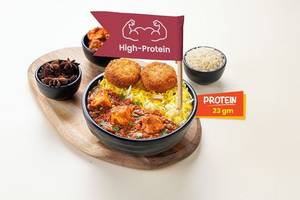 Paneer Tikka Masala Rice bowl with Dahi Kebab