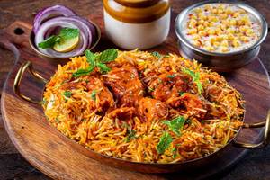 Chaap Tikka Masala Biryani