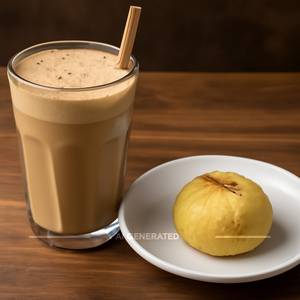 Cold Coffee + Kesar Bati        