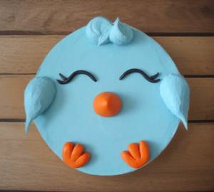 Cute Smiley Blueberry Special Cake