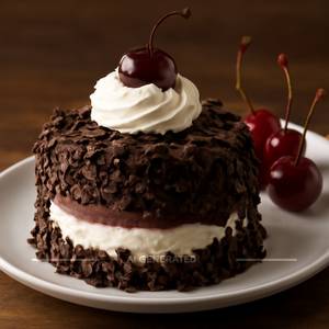 Black forest ice cream cake