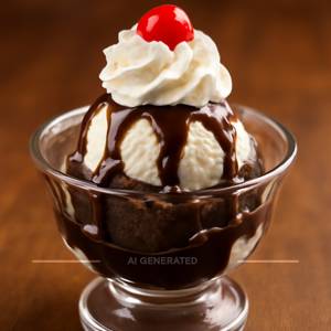 Hot Fudge Brownie Sundae 
