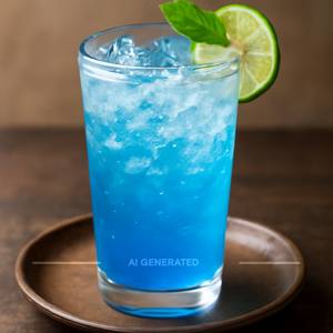 Blue lagoon mocktail